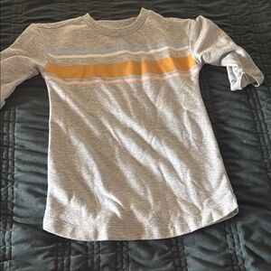 Gymboree Gray and Orange 3/4 sleeve short dress